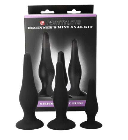 PRETTY LOVE - KIT DINITIATION EN SILICONE POUR PLUGS ANAL - Concombre Boutique