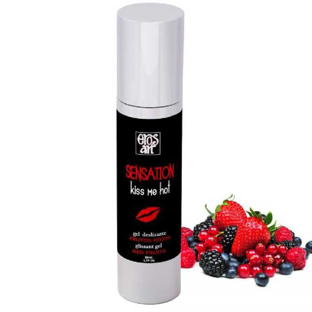 EROS-ART - SENSATTION LUBRIFIANT NATUREL FRUITS ROUGES 50 ML - Concombre Boutique