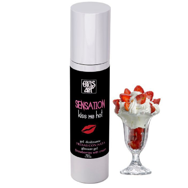 EROS-ART - SENSATTION LUBRIFIANT NATUREL FRAISES  LA CRÈME 50 ML - Concombre Boutique
