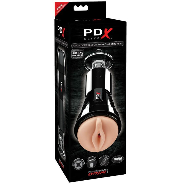 PDX ELITE - MASTURBATEUR AVEC VIBRATION ET EFFET DE COMPRESSEUR by PDX ELITE
