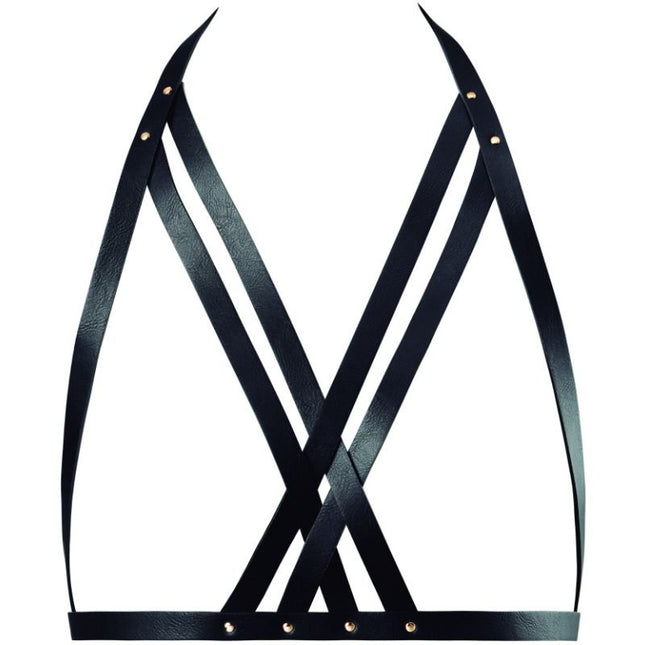 BIJOUX INDISCRETS MAZE - SOUTIEN-GORGE LICOL HARNAIS NOIR - Concombre Boutique