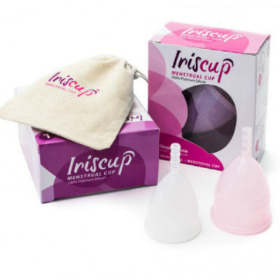 IRISCUP - GRANDE TASSE DU MOIS ROSE + SAC STÉRILISATEUR OFFERT - Concombre Boutique
