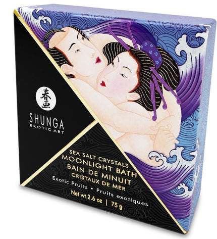 SHUNGA - SELS DE BAIN A GOÛT VIOLET EXOTIQUE 75 GR - Concombre Boutique