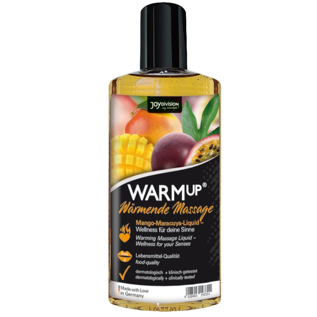 JOYDIVISION AQUAGLIDE - HUILE DE MASSAGE WARMUP MANGUE ET MARACUYA 150 ML - Concombre Boutique