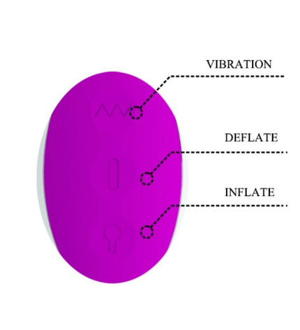 PRETTY LOVE - VIBRATEUR GONFLABLE RECHARGEABLE DEMPSEY - Concombre Boutique