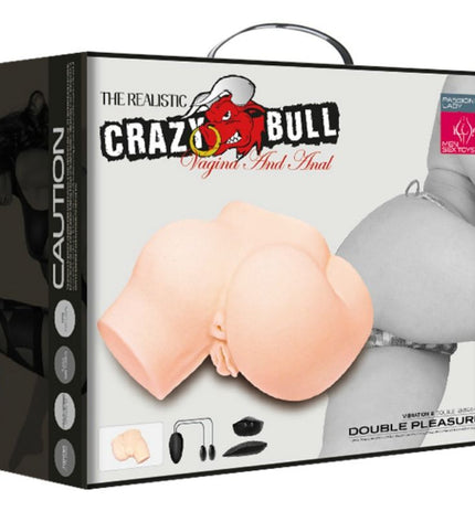 CRAZY BULL - CUL AVEC VAGIN ET ANUS RÉALISTES ET VIBRATION - Concombre Boutique