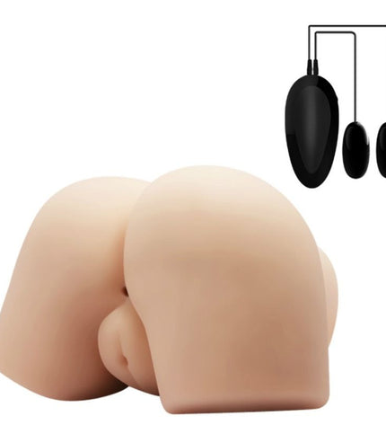 CRAZY BULL - VAGIN ET ANUS RÉALISTES AVEC POSITION DE VIBRATION 4 - Concombre Boutique