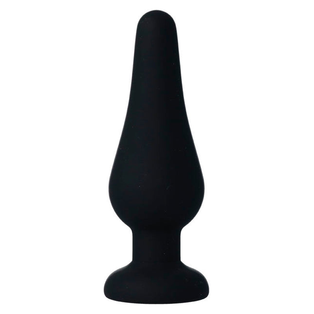 INTENSE - PLUG ANAL PIPO M SILICONE NOIR 11 CM - Concombre Boutique