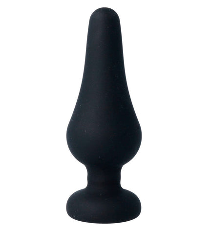 INTENSE - PLUG ANAL PIPO L SILICONE NOIR 13 CM - Concombre Boutique