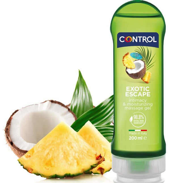 CONTROL - 2 EN 1 MASSAGE & PLAISIR EXOTIQUE 200 ML - Concombre Boutique