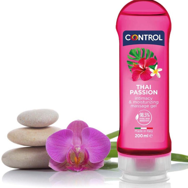CONTROL - 2 EN 1 MASSAGE & PLAISIR THAI PASSION 200 ML - Concombre Boutique