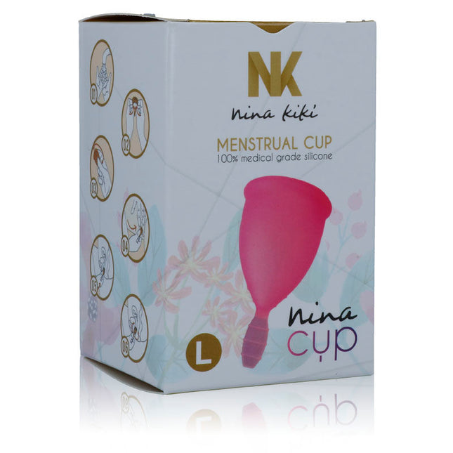 NINA KIKÍ - COUPE MENSTRUELLE ROSE - TAILLE L - Concombre Boutique