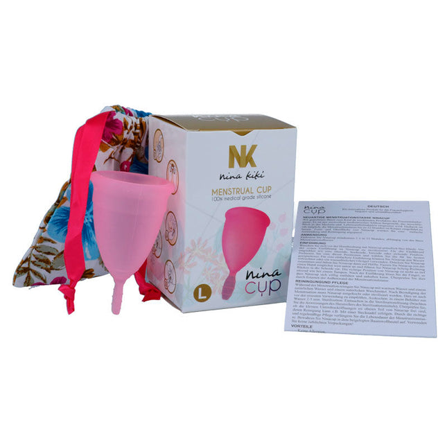 NINA KIKÍ - COUPE MENSTRUELLE ROSE - TAILLE L - Concombre Boutique