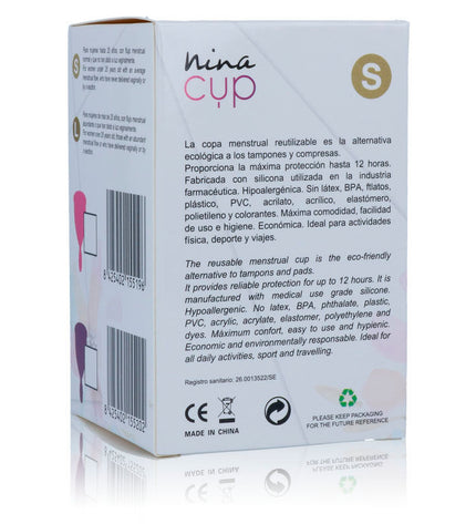 NINA KIKÍ - COUPE MENSTRUELLE ROSE - TAILLE S - Concombre Boutique