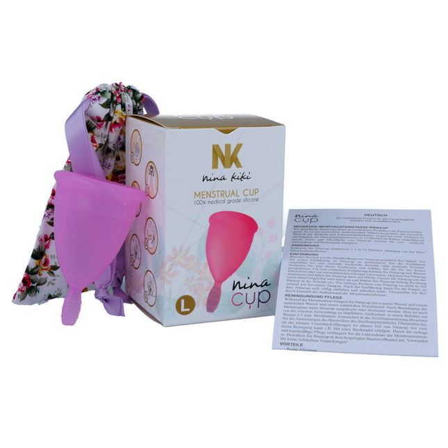 NINA KIKÍ - COUPE MENSTRUELLE VIOLET - TAILLE L - Concombre Boutique
