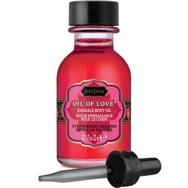 KAMASUTRA - HUILE COMESTIBLE FRAISES 22 ML - Concombre Boutique