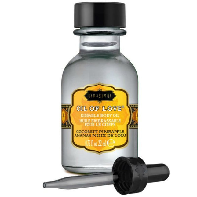 KAMASUTRA - HUILE COMESTIBLE NOIX DE COCO ET ANANAS 22 ML - Concombre Boutique