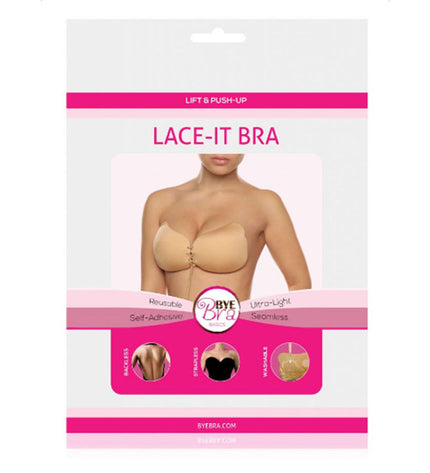 BYE-BRA - LACE-IT RENFORCEMENT PUSH-UP BEIGE BONNET A - Concombre Boutique