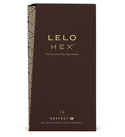 LELO - PRÉSERVATIFS HEX RESPECT XL PAQUET DE 12 - Concombre Boutique