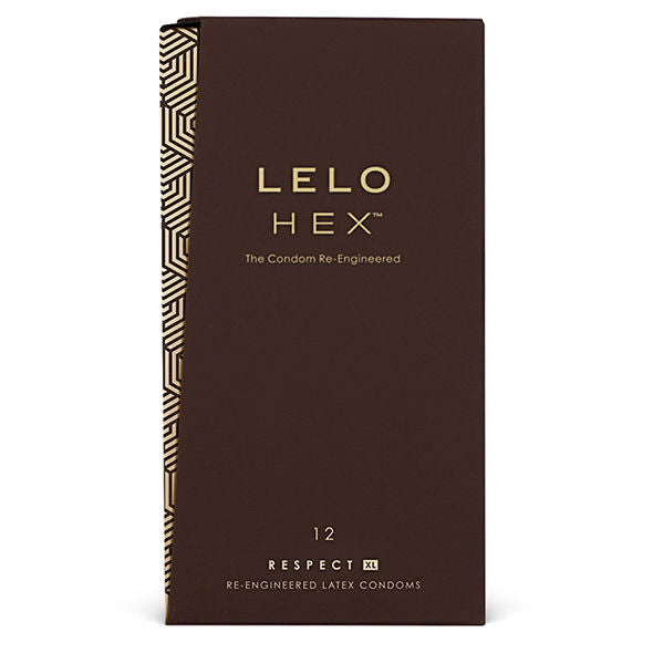 LELO - PRÉSERVATIFS HEX RESPECT XL PAQUET DE 12 - Concombre Boutique