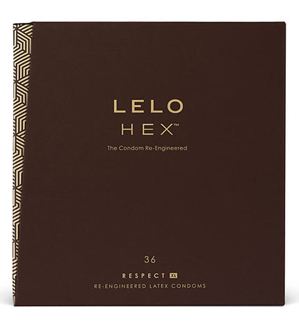 LELO - PRÉSERVATIFS HEX RESPECT XL 36 PACK - Concombre Boutique