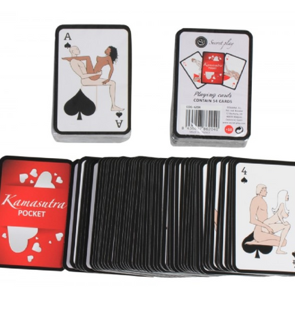 SECRETPLAY - CARTES À JOUER KAMASUTRA DE POCHE (ES/EN/PT/IT/FR/DE) - Concombre Boutique