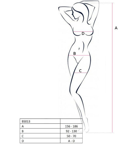 PASSION - FEMME BS013 BODYSTOCKING BLANC TAILLE UNIQUE - Concombre Boutique