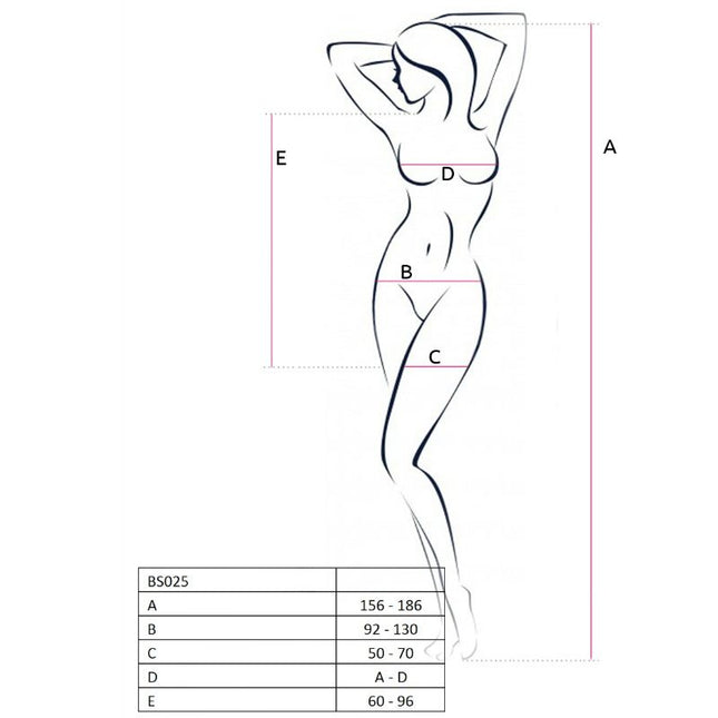 PASSION - FEMME BS025 BODYSTOCKING NOIR STYLE ROBE TAILLE UNIQUE - Concombre Boutique