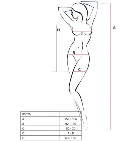 PASSION - FEMME BS026 BODYSTOCKING BLANC STYLE ROBE TAILLE UNIQUE - Concombre Boutique
