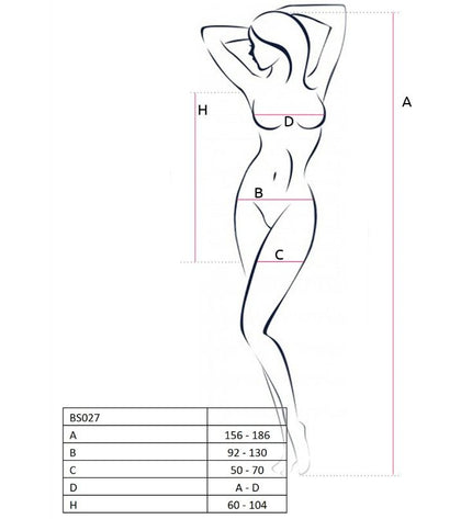 PASSION - FEMME BS027 BODYSTOCKING BLANC STYLE ROBE TAILLE UNIQUE - Concombre Boutique