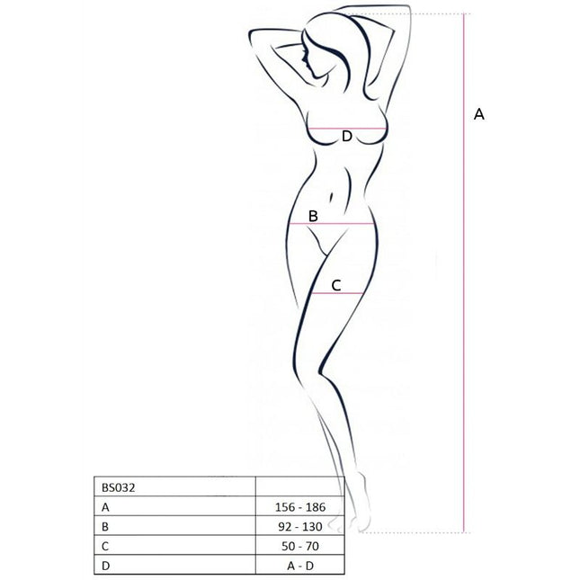 PASSION - FEMME BS032 BODYSTOCKING ROUGE TAILLE UNIQUE - Concombre Boutique