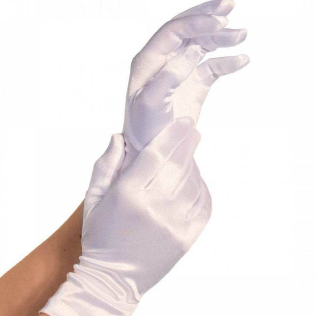 LEG AVENUE - GANTS SATIN BLANCS - Concombre Boutique