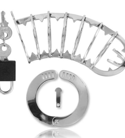 METAL HARD - CAGE PÉNIS AVEC SERRURE DE SÉCURITÉ 14 CM by METAL HARD