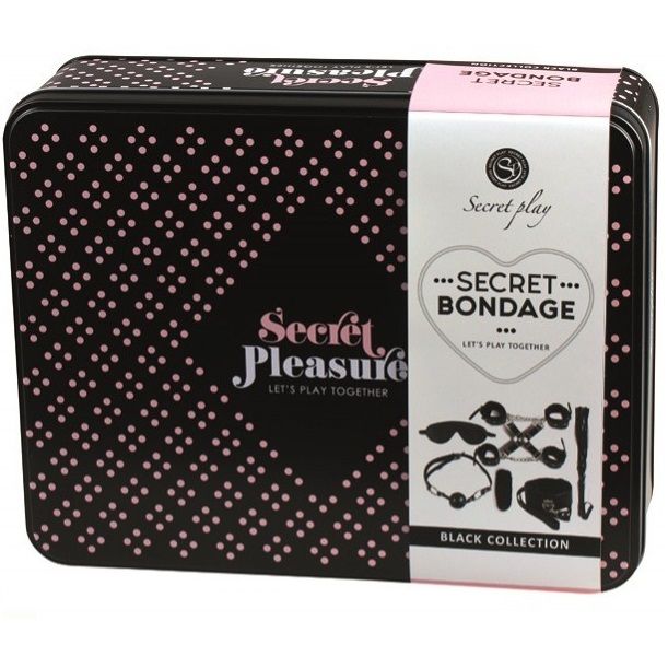 SECRETPLAY - BDSM SET 8 PCS NOIR - Concombre Boutique
