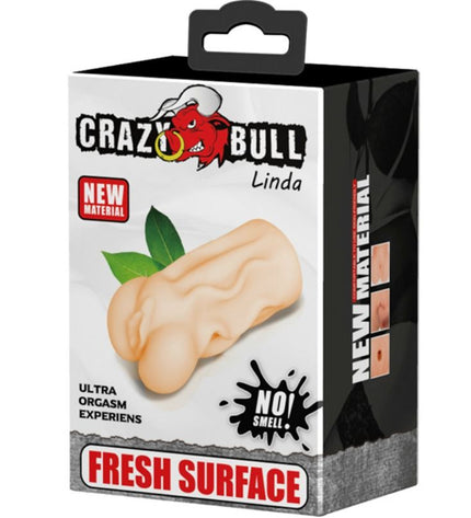CRAZY BULL - MASTURBATEUR VAGIN LINDA 13.7 CM - Concombre Boutique