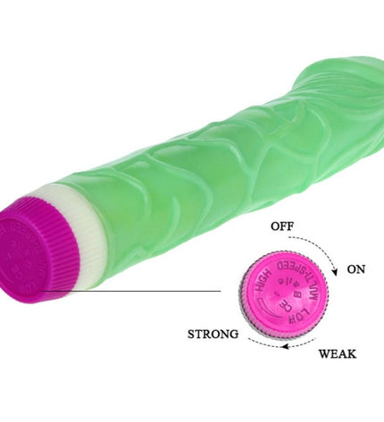 BAILE - VIBRATEUR VAGUES DE PLAISIR 23 CM VERT - Concombre Boutique