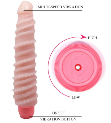 BAILE - VIBRATEUR SPIRALE SENSUELLE FLEXI VIBE 19.5 CM - Concombre Boutique