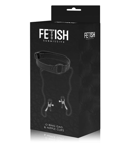 FETISH SUBMISSIVE - ANNEAU BILLON AVEC PINCES  TÉLÉMON - Concombre Boutique