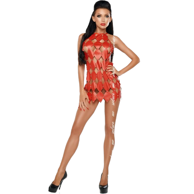 ME-SEDUCE - GWEN ROBE DOS NU ROUGE S/M by ME-SEDUCE DRESSES