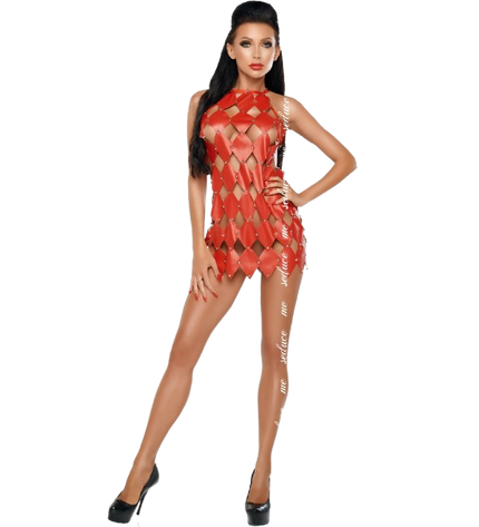 ME-SEDUCE - GWEN ROBE DOS NU ROUGE S/M by ME-SEDUCE DRESSES