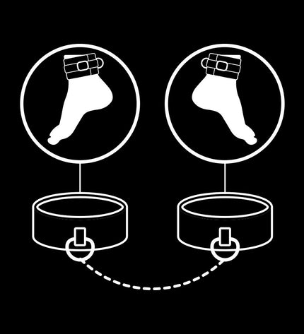 FETISH SUBMISSIVE - CHEVILLES EN CUIR VÉGÉTALIEN AVEC DOUBLURE EN NOPRÈNE - Concombre Boutique