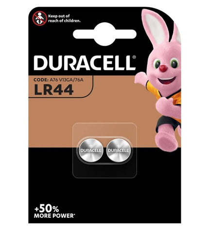 DURACELL - PILE LR44 1,5V 2 UNITÉS - Concombre Boutique