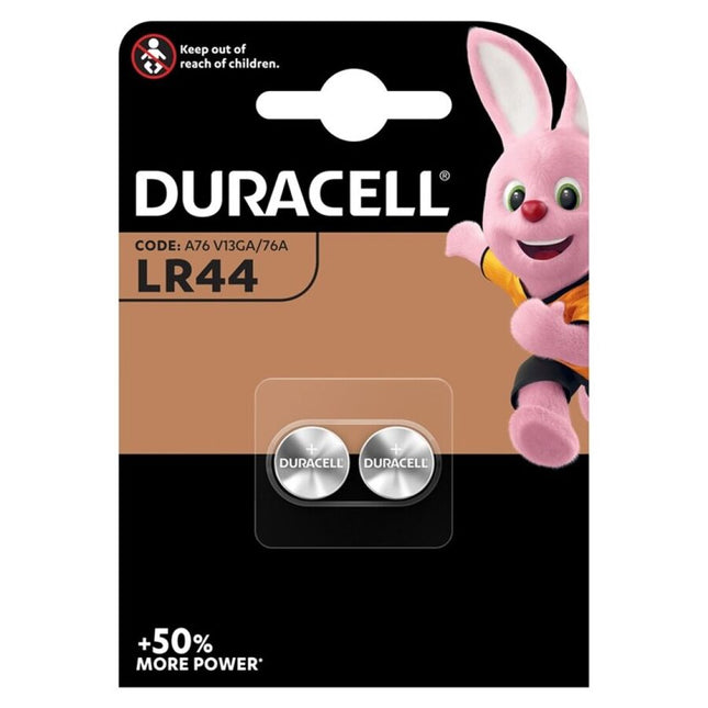 DURACELL - PILE LR44 1,5V 2 UNITÉS - Concombre Boutique