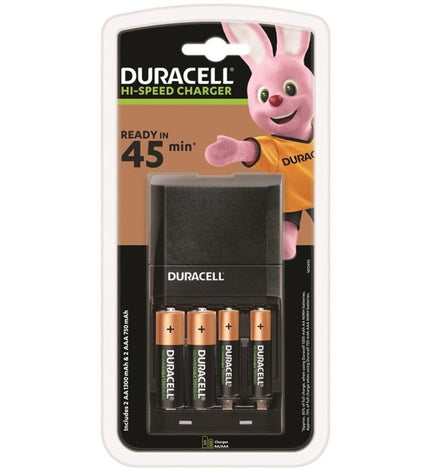 DURACELL - CHARGEUR 45MIN. + 2xAA 1700mAh + 2xAAA 750mAh - Concombre Boutique
