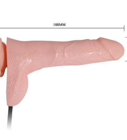 BAILE - GODE VIBRANT ET GONFLABLE RÉALISTE 18.8 CM - Concombre Boutique
