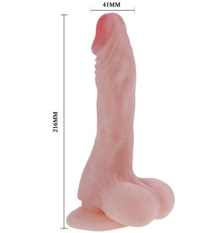 BAILE - GODE  BITE RÉALISTE NATUREL 21.6 CM - Concombre Boutique
