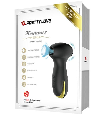PRETTY LOVE - MARTEAU INTELLIGENT À VIBRATION ET ASPIRATION - Concombre Boutique