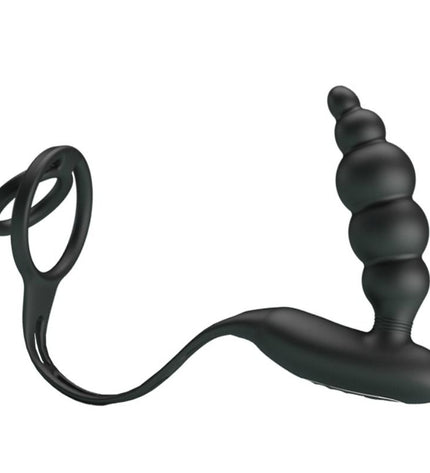 PRETTY LOVE - ANNEAUX PÉNIS AVEC PLUG VIBRATEUR - Concombre Boutique