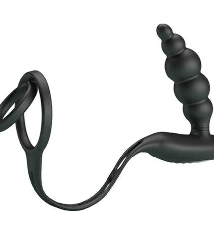 PRETTY LOVE - ANNEAUX PÉNIS AVEC PLUG VIBRATEUR - Concombre Boutique