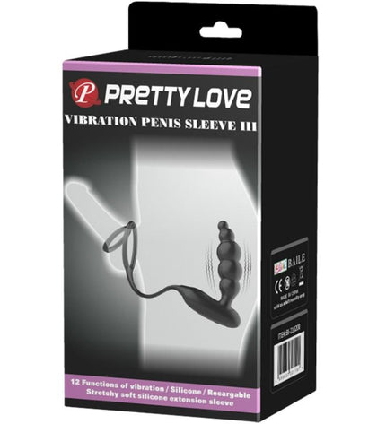 PRETTY LOVE - ANNEAUX PÉNIS AVEC PLUG VIBRATEUR - Concombre Boutique